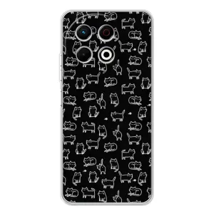 Чохол з принтом для TECNO Spark 30 Pro (AlphaPrint) Модні коти (Маленькі котики)
