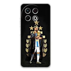 Чехлы для TECNO Spark 30 Pro (Leo чемпион) (AlphaPrint) (Месси Король)