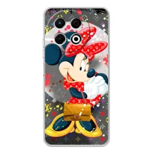 Чехол Disney Mouse TECNO Spark 30 Pro (PREMIUMPrint) (Minni с бантиком)