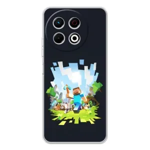 Чохол Майнкрафт на TECNO Spark 30 Pro (AlphaPrint) Minecraft (персонажі Minecraft)