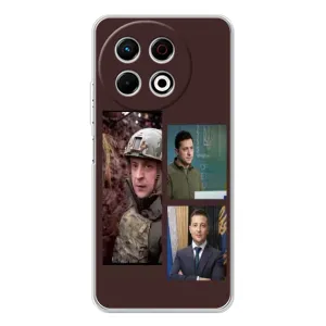 Чохол для TECNO Spark 30 Pro (AlphaPrint - с принтом Зеленського)