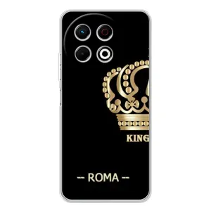 Чехлы для TECNO Spark 30 Pro (VPrint) - Футбольные клубы (Roma)
