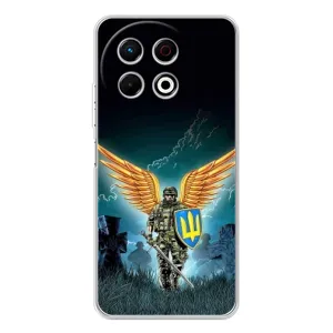Чехлы с картинкой ЗСУ для TECNO Spark 30 Pro (AlphaPrint) (Солдат ЗСУ)