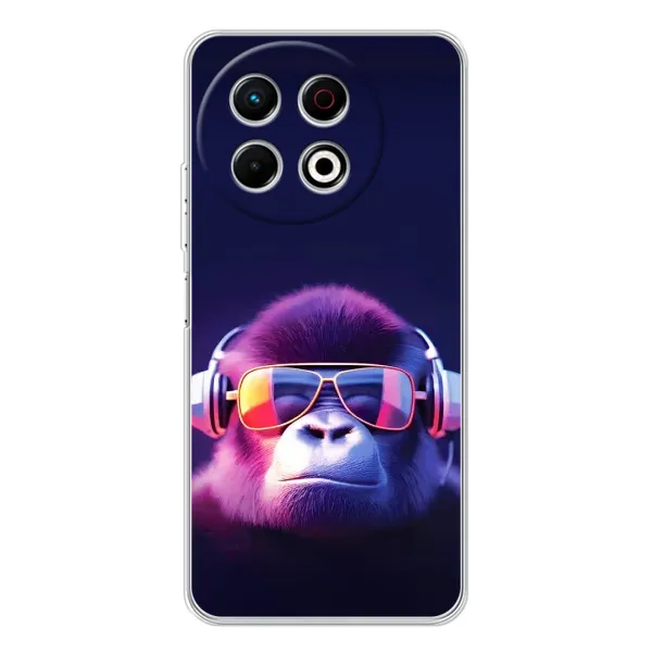 Чехол с принтом «Стильная обезьяна» для TECNO Spark 30 Pro