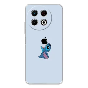 Чохол з принтом Стіч на TECNO Spark 30 Pro (Stitch apple)