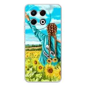 Чехол для Патриота Украины TECNO Spark 30 Pro - (AlphaPrint) (Украиночка)