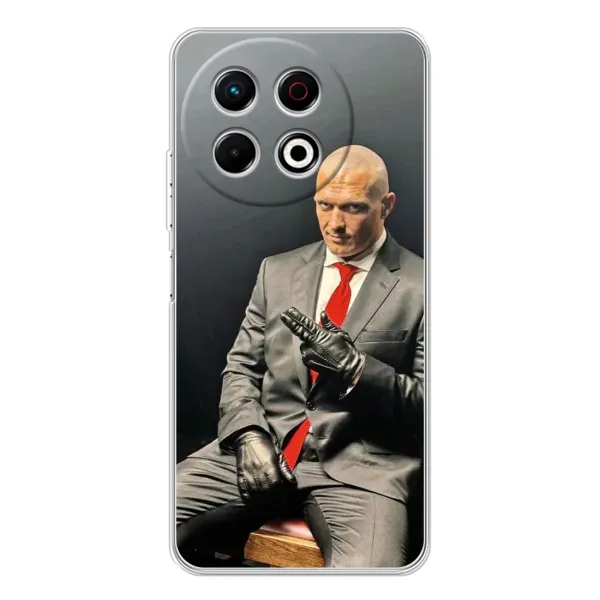 Чехол с принтом «Усик Hitman» для TECNO Spark 30 Pro