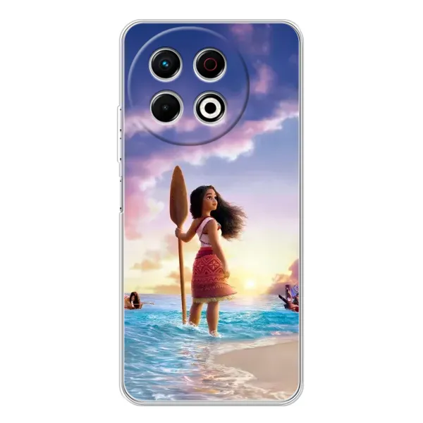 Чохол з принтом «Моана з веслом» для TECNO Spark 30 Pro