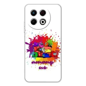 Чехол Амонг Ас для TECNO Spark 30 Pro (AlphaPrint) (Яркий АмонгАс)