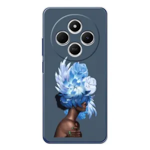 Чехлы (ART) Цветы на Tecno Spark 30 (VPrint) (Цветы на голове)