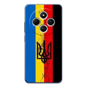 Украинские Чехлы для Tecno Spark 30 с картинкой УПА (AlphaPrint) (Прапор УПА)
