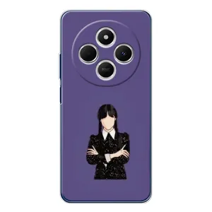 Чохли Венсдей на Tecno Spark 30 Уенсдей (AlphaPrint) (Венздей у чорному)