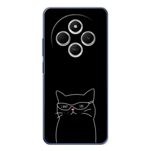 Чохол з малюнком кіт на Tecno Spark 30C (Байдужий кіт)