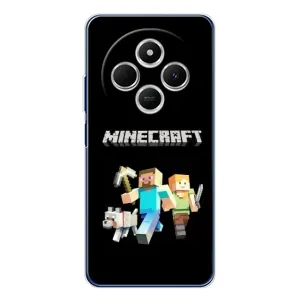 Чохол Майнкрафт на Tecno Spark 30C (AlphaPrint) Minecraft (герої Minecraft)