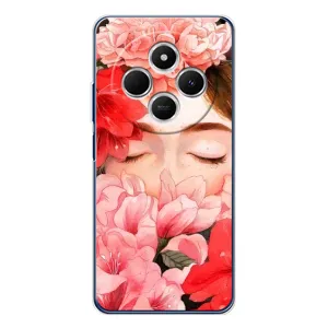 Чехлы (ART) Цветы на Tecno Spark 30C (VPrint) (Глаза в цветах)