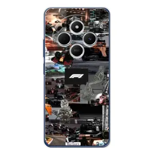 Чохол Формула1 на Tecno Spark 30C (Гоночний колаж Ф1)