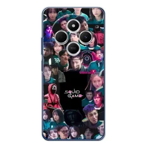 Чохол Гра в кальмара для Tecno Spark 30C (Колаж Гра кальмара)