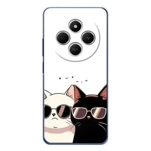 Чохол з малюнком кіт на Tecno Spark 30C (Коти в окулярах)