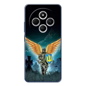Чехлы с картинкой ЗСУ для Tecno Spark 30C (AlphaPrint) (Солдат ЗСУ)