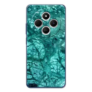 Мраморний чехол на Tecno Spark 30C (VPrint) (Зелений мрамор)