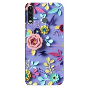 Чехлы с Цветами для TECNO Spark 4 (VPrint) (Цветочный дизайн)
