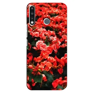 Чехлы с Цветами для TECNO Spark 4 (VPrint) (Цветы красные)