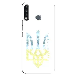 Чохли для TECNO Spark 4 Укр. Символіка (AlphaPrint) (Герб з букв)