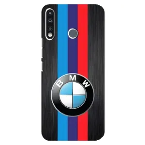 Чехол для Техно Спарк 4 - с принтом БМВ (AlphaPrint) (Лого BMW)