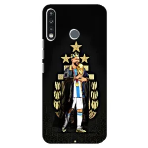 Чохли для TECNO Spark 4 (Leo чемпіон) (AlphaPrint) (Мессі Король)