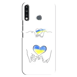 Чохол для Патріота України TECNO Spark 4 - (AlphaPrint) (Мир Україні)