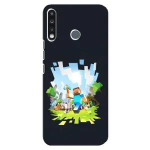 Чохол Майнкрафт на TECNO Spark 4 (AlphaPrint) Minecraft (персонажі Minecraft)
