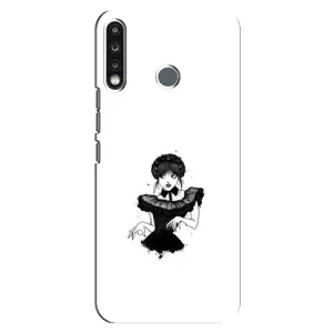 Чехлы Венсдей на TECNO Spark 4 Уэнсдей (AlphaPrint) (танец Уэнздей)
