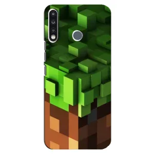 Чохол Майнкрафт на TECNO Spark 4 (AlphaPrint) Minecraft (текстура Майнкрафт)