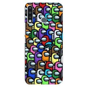 Чохли Амонг Ас для TECNO Spark 4 (AlphaPrint) (Убитий)