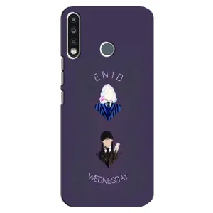 Чехлы Венсдей на TECNO Spark 4 Уэнсдей (AlphaPrint) (Уэнздей и подруга)
