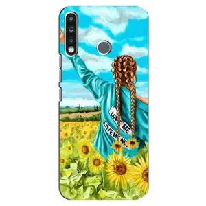 Чохол для Патріота України TECNO Spark 4 - (AlphaPrint) (Україночка)