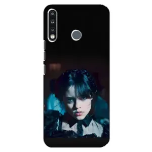 Чехлы Венсдей на TECNO Spark 4 Уэнсдей (AlphaPrint) (взгляд Уэнздей)