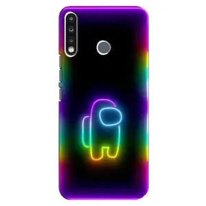 Чохли Амонг Ас для TECNO Spark 4 (AlphaPrint) (Яскравий скін)