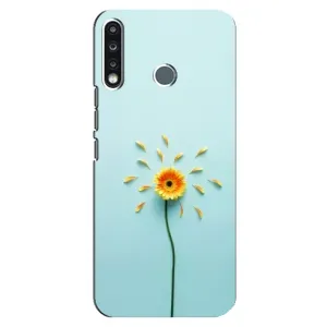 Чехлы с Цветами для TECNO Spark 4 (VPrint) (Желтый цветок)