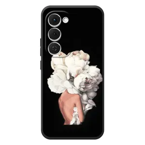 Чехлы (ART) Цветы на Tecno Spark 40 Pro Plus (VPrint) (Белые цветы)