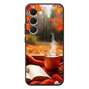 Чехол с принтом «Кофе и дождь» для TECNO Spark 40 Pro Plus