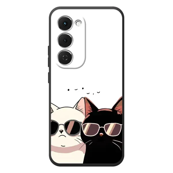 Чохол з принтом «Коти в окулярах» для TECNO Spark 40 Pro Plus Чохол з принтом «Коти в окулярах» для TECNO Spark 40 Pro Plus