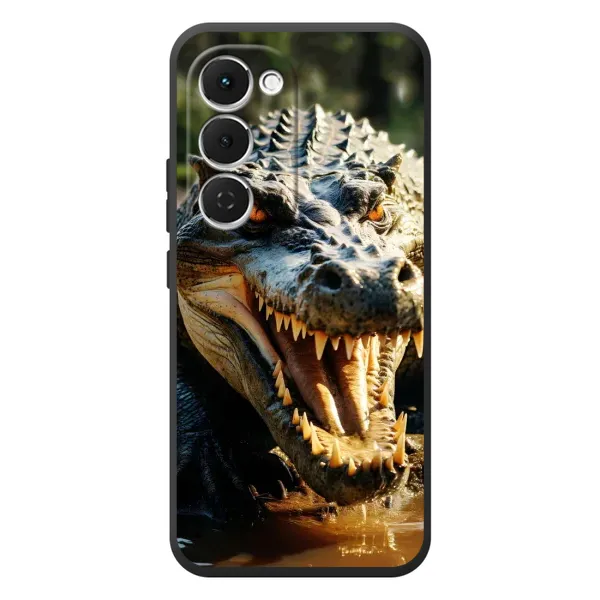 Чохол з принтом «Небезпечний крокодил» для TECNO Spark 40 Pro Plus