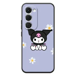 Чехол с кроликом Куроми на Tecno Spark 40 Pro Plus (Куроми в цветах)