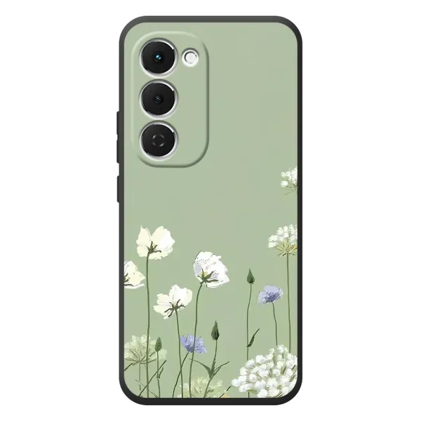 Чохол з принтом «Квіти на зеленому» для TECNO Spark 40 Pro Plus