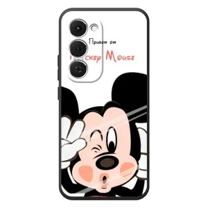 Эксклюзивный чехол для Tecno Spark 40 Pro Plus (AlphaPrint - Мультяшные) (Маус Микки)