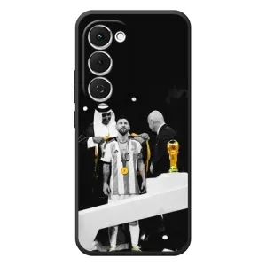 Чехлы для Tecno Spark 40 Pro Plus (Leo чемпион) (AlphaPrint) (Месси в накидке)