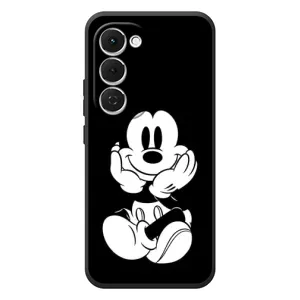 Эксклюзивный чехол для Tecno Spark 40 Pro Plus (AlphaPrint - Мультяшные) (Микки на черном)