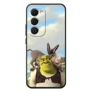 Чохол з мультфільмом Шрек на Tecno Spark 40 Pro Plus (Шрек та Осел)