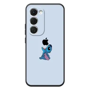 Чохол з принтом Стіч на TECNO Spark 40 Pro Plus (Stitch apple)